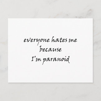 Paranoid Vykort