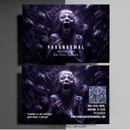Paranorala utredare Ghost World Visitkort