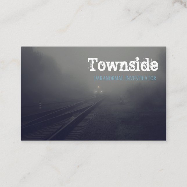 Paranoralt Affärskort för undersökning av järnvägs Visitkort (Framsida)
