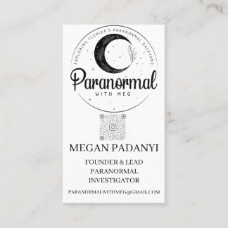 Paranoralt med Meg-Affärskort utan foto Visitkort