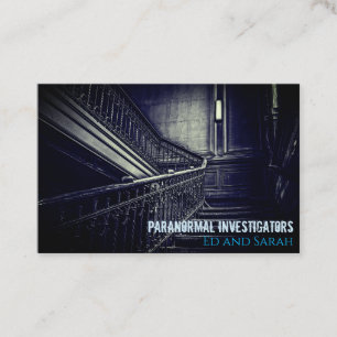 Paranoralt prövaren Creepy Trappor Visitkort