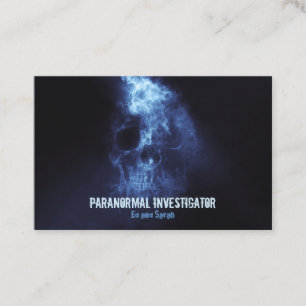 Paranoralt undersökare Affärskortet Skull Visitkort