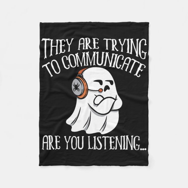 Paranormal Evp Hunting Ghost Hunter Äventyr 2 Fleecefilt (Framsidan)