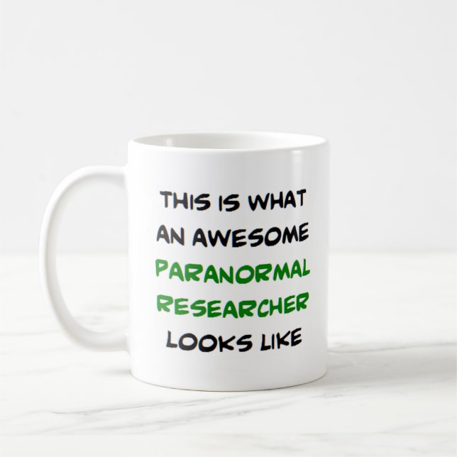 paranormal forskare, fantastisk kaffemugg (Vänster)