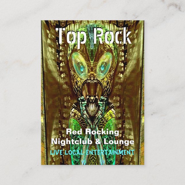 Paranormal främmande Vibe Visitkort (Framsida)