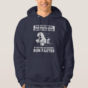 Paranormal Ghost Hunting Investigator Springa snab Hoodie