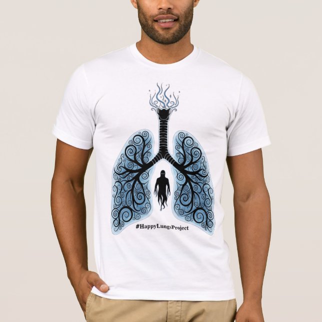 Paranormal Happy Lungs Project Fundraiser Shirt v5 T (Framsida)
