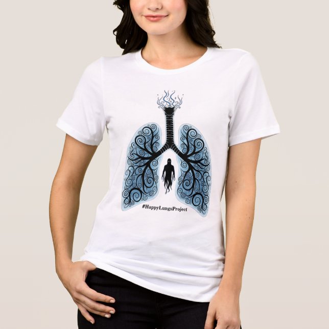 Paranormal Happy Lungs Project Fundraiser Shirt v5 T Shirt (Framsida)