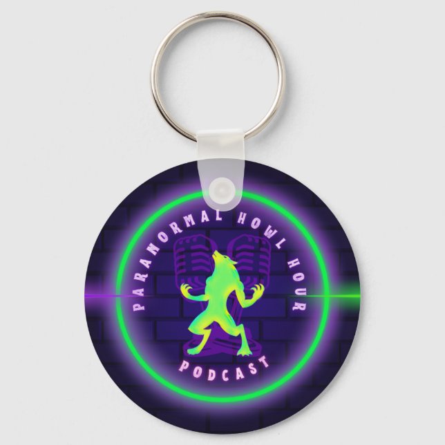 Paranormal Howl Hour Keychain Nyckelring (Framsida)