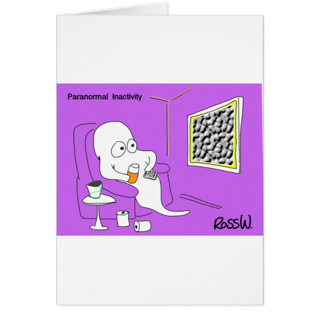 Paranormal inactivity. hälsningskort (Framsidan)