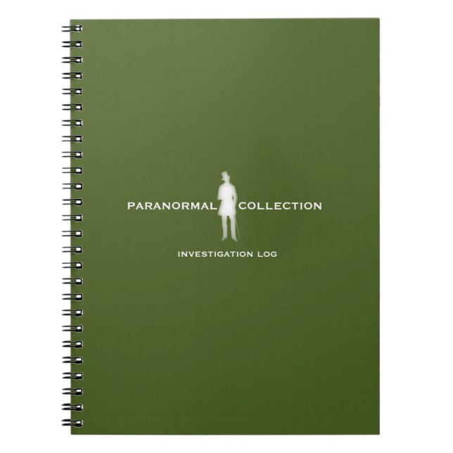 Paranormal Investigation Log Notebook Anteckningsbok (Framsidan)
