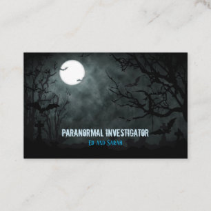 Paranormal Investigator Affärskortet Fullmoon Visitkort