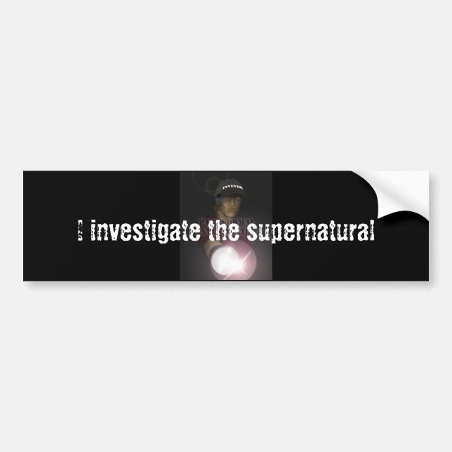 Paranormal Investigator Bildekal (Framsidan)