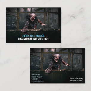 Paranormal Investigator Creepy Monster Clown Visitkort