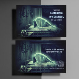 Paranormal Investigator Eerie Ghost Visitkort