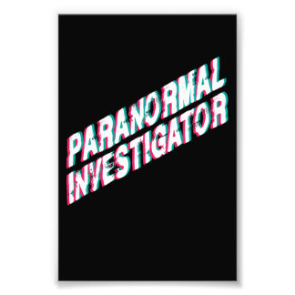 Paranormal Investigator Fototryck