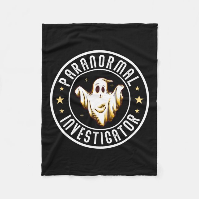 Paranormal Investigator Ghost Hunter Ghost Hunting Fleecefilt (Framsidan)