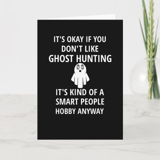 Paranormal Investigator Ghost Hunter Ghost Hunting Kort (Framsida)