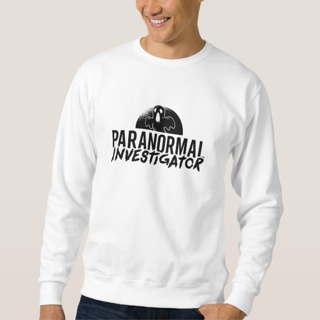 Paranormal Investigator Ghost Hunter Ghost Hunting Lång Ärmad Tröja (Framsida)