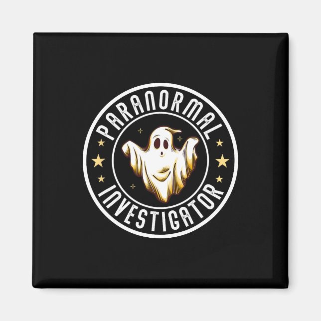 Paranormal Investigator Ghost Hunter Ghost Hunting Magnet (Framsidan)