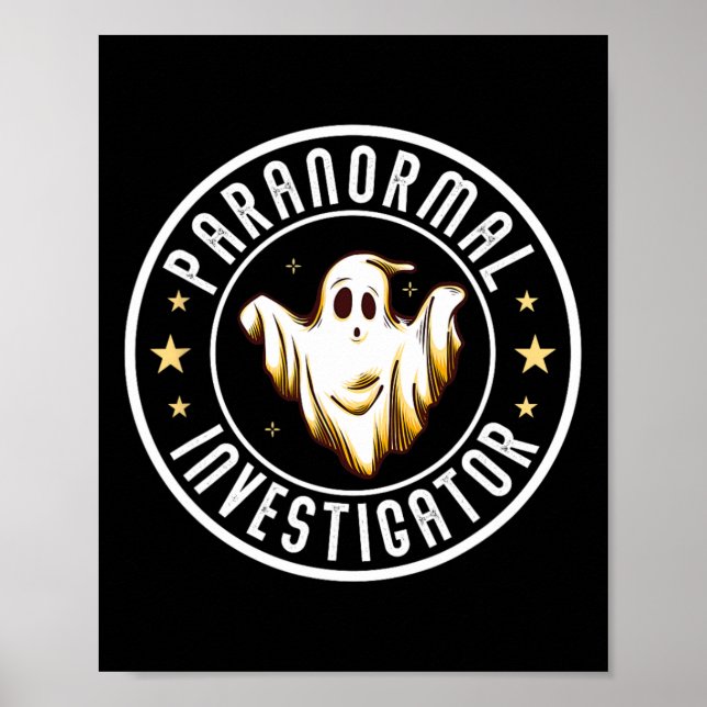 Paranormal Investigator Ghost Hunter Ghost Hunting Poster (Framsidan)
