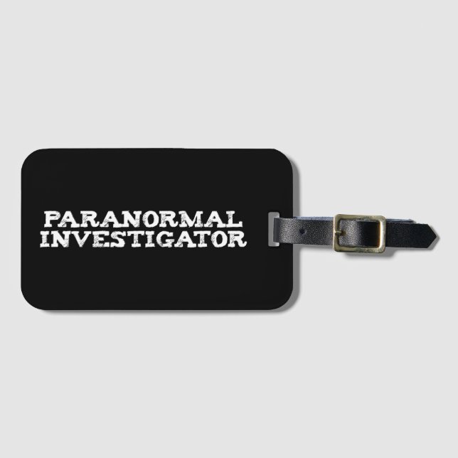 Paranormal Investigator Ghost Hunting Bagagebricka (Framsida horisontal)