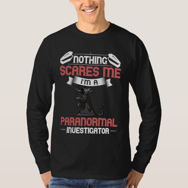 Paranormal Investigator Ghost Hunting Beginner T Shirt (Framsida)