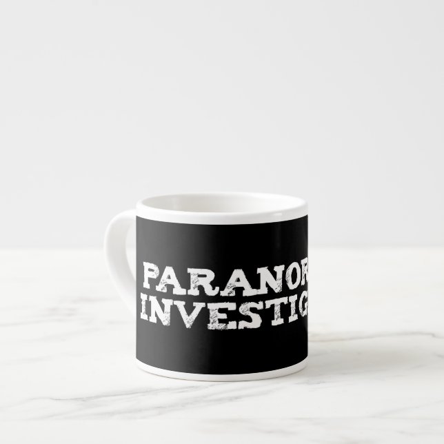 Paranormal Investigator Ghost Hunting Espressomugg (Framsida vänster)