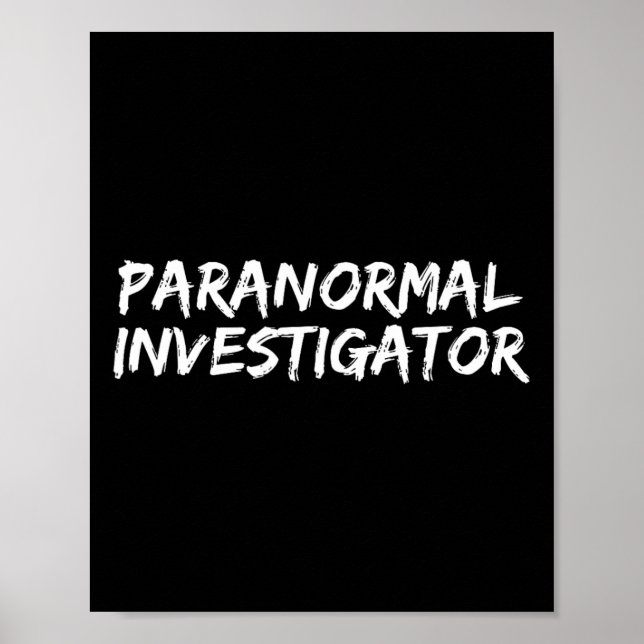 Paranormal Investigator Ghost Hunting Evp Hallowee Poster (Framsidan)