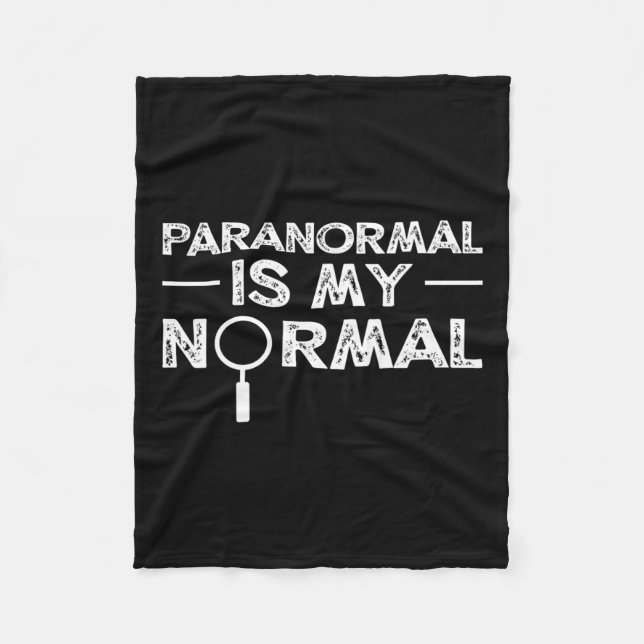 Paranormal Investigator Ghost Hunting Funny Gift Fleecefilt (Framsidan)