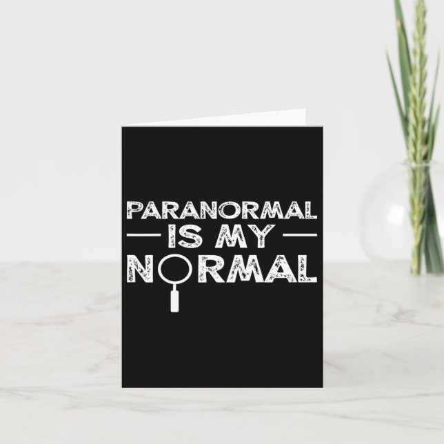 Paranormal Investigator Ghost Hunting Funny Gift Kort (Framsida)