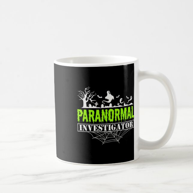 Paranormal Investigator Ghost Hunting Ghost Kaffemugg (Höger)