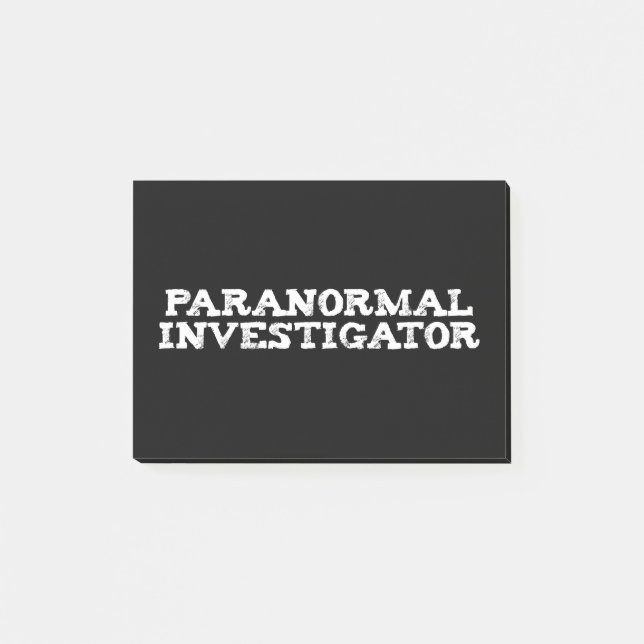 Paranormal Investigator Ghost Hunting Post-it Block (Framsida)
