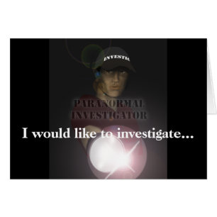 Paranormal Investigator Hälsningskort