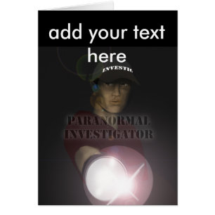 Paranormal Investigator Hälsningskort