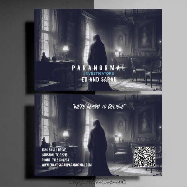 Paranormal Investigator Haunted Ghost Visitkort (Skapare uppladdad)