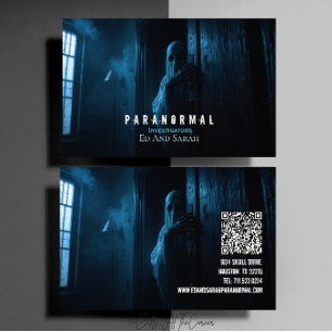 Paranormal Investigator Haunted Ghost Visitkort