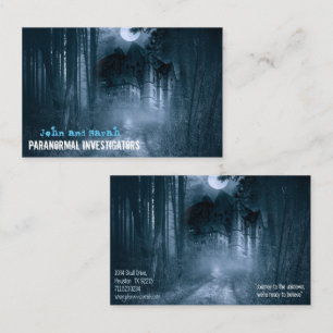 Paranormal Investigator Haunted Manor Visitkort
