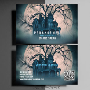 Paranormal Investigator Haunted Mansion Visitkort