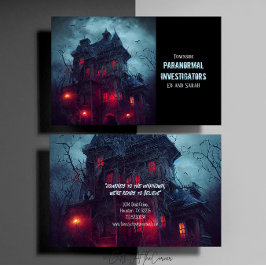 Paranormal Investigator Haunted Mansion Visitkort
