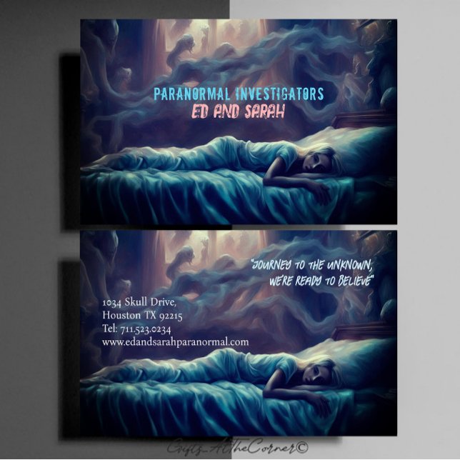 Paranormal Investigator Nightmare Visitkort (Skapare uppladdad)