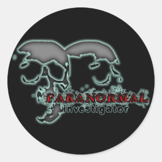 Paranormal Investigator Runt Klistermärke