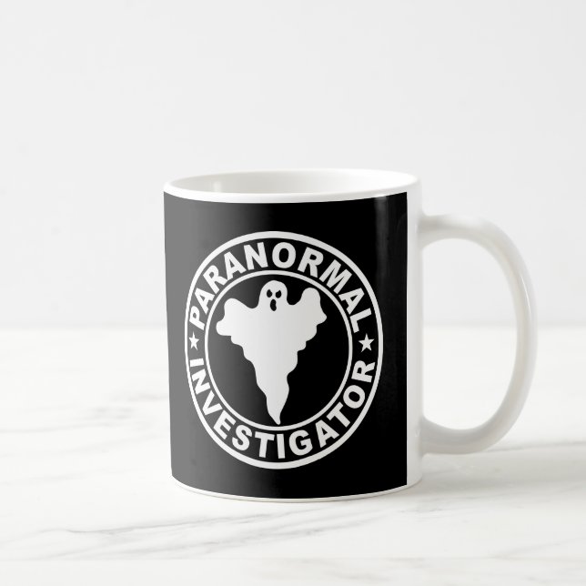 Paranormal jägare för utredarelogotypspöke kaffemugg (Höger)