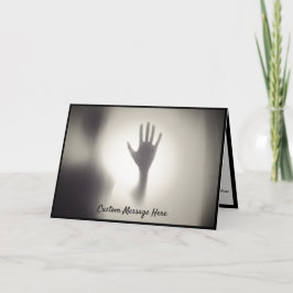 Paranormal kuslig skuggande spökhand kort
