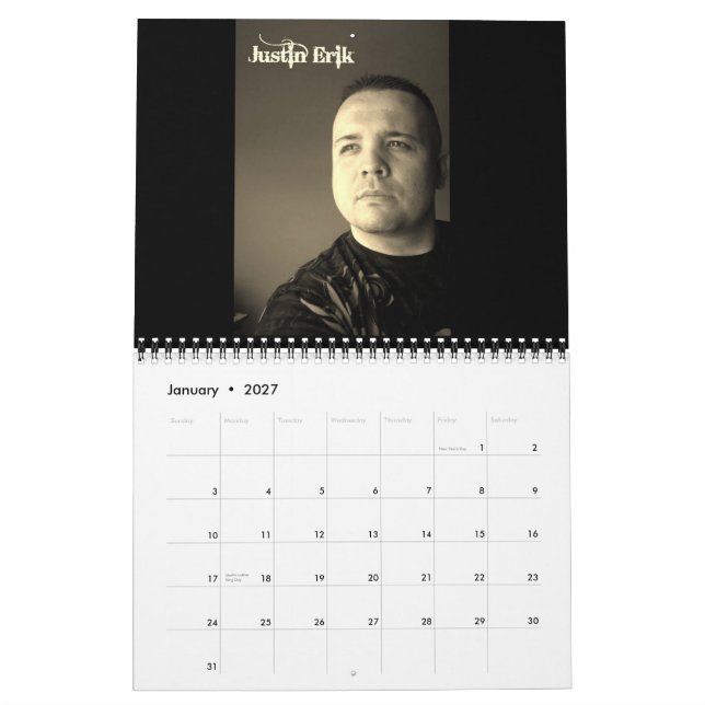 Paranormal Manar-kalender Kalender (Jan 2027)