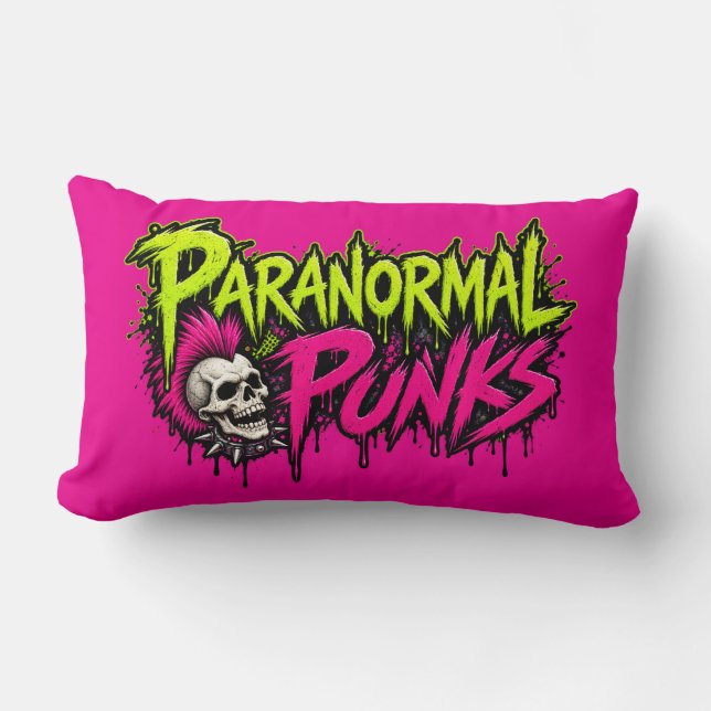 Paranormal Punks Kastkudde - Rosa Lumbarkudde (Framsida)