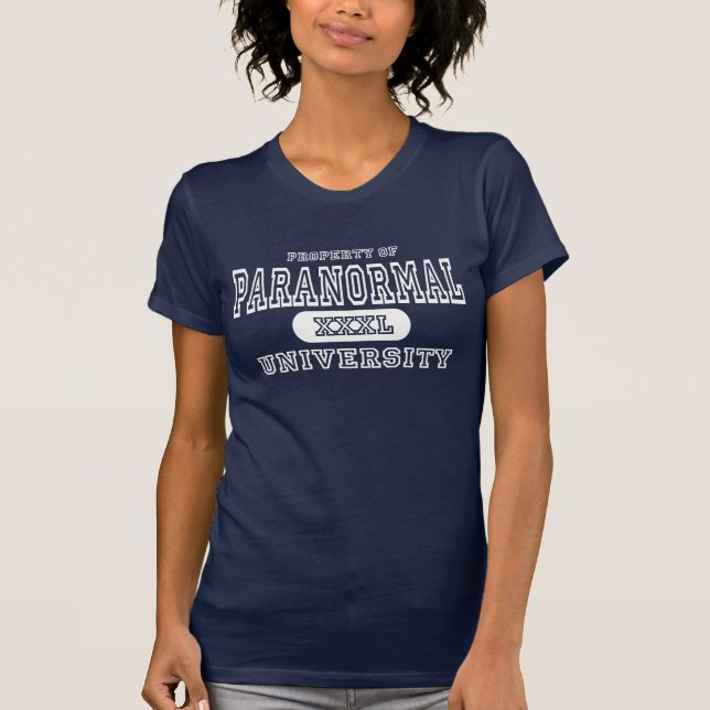 Paranormal universitetenmörk t-shirt (Framsida)