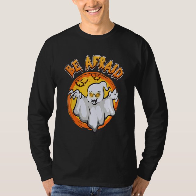 Paranormal Utredare Spöke Var Rädd Spöke T Shirt (Framsida)