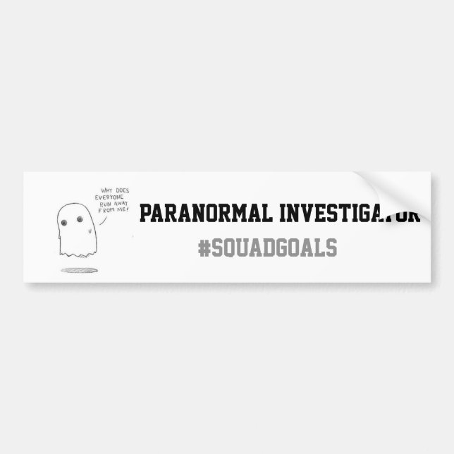 Paranormal utredarebildekal bildekal (Framsidan)