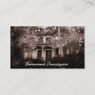 Paranormal utredarevisitkort HauntedHouse Visitkort